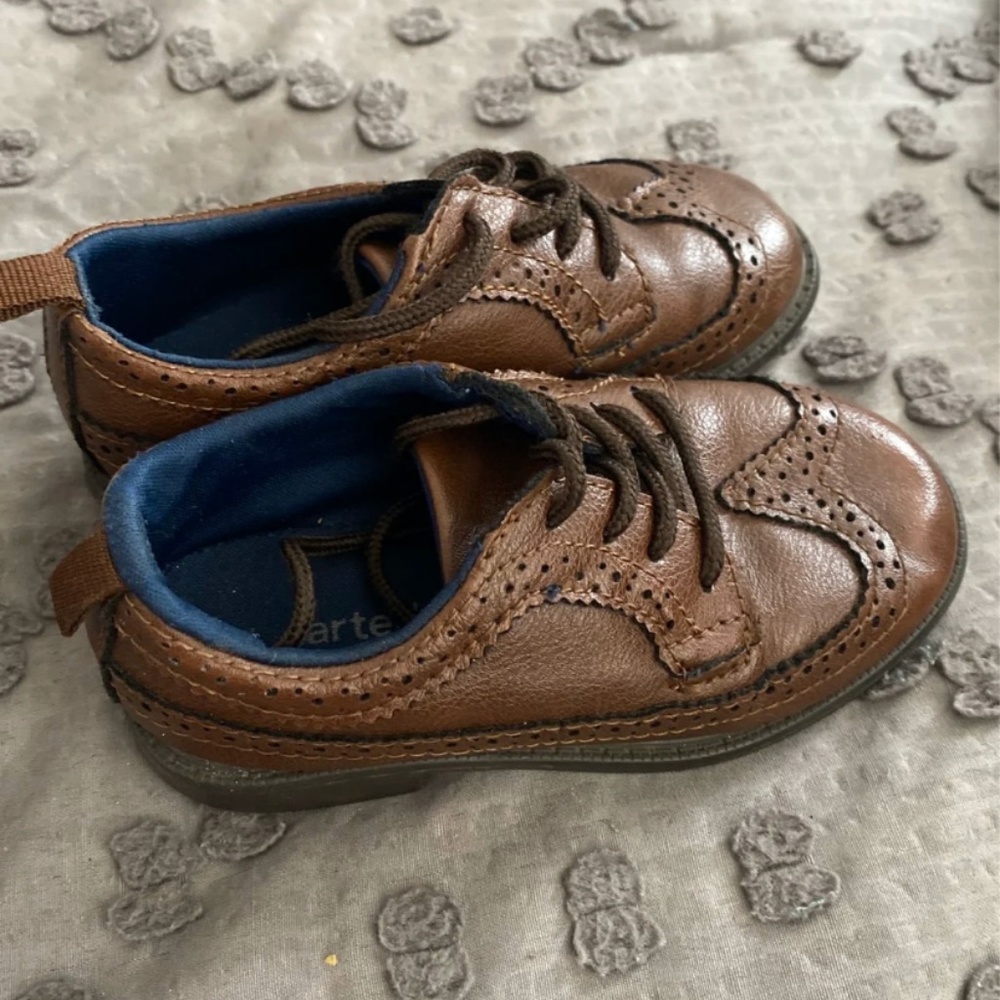 Carters brown dress shoes